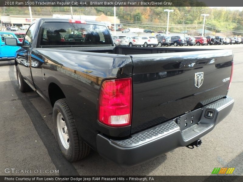 Brilliant Black Crystal Pearl / Black/Diesel Gray 2018 Ram 1500 Tradesman Regular Cab 4x4