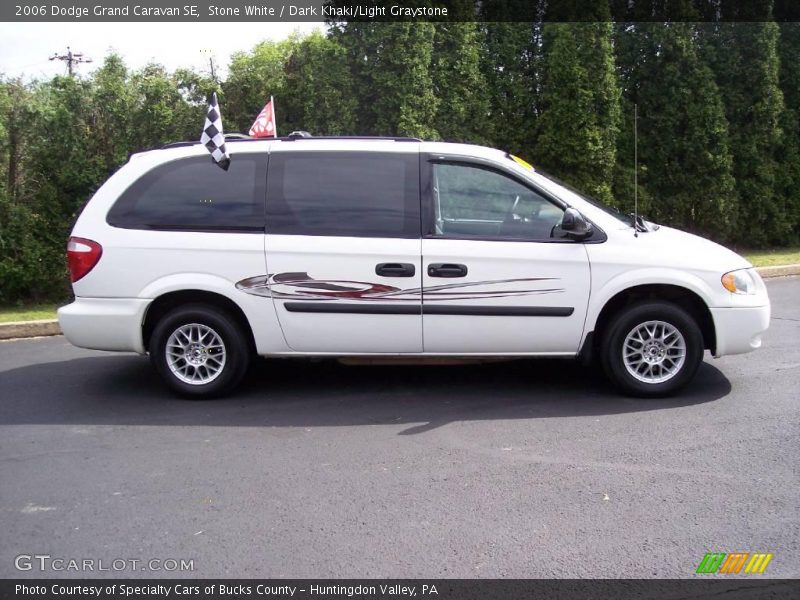 Stone White / Dark Khaki/Light Graystone 2006 Dodge Grand Caravan SE