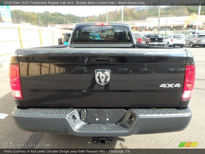 Brilliant Black Crystal Pearl / Black/Diesel Gray 2018 Ram 1500 Tradesman Regular Cab 4x4