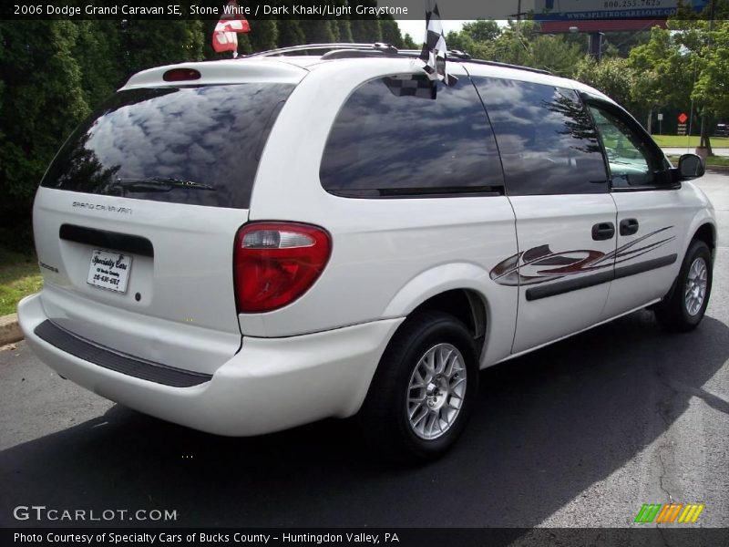 Stone White / Dark Khaki/Light Graystone 2006 Dodge Grand Caravan SE