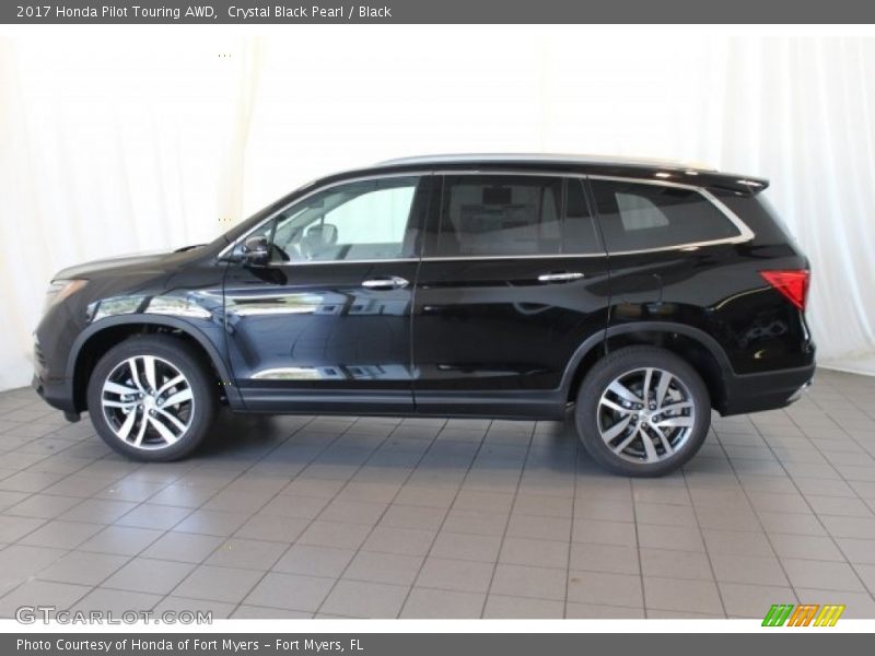 Crystal Black Pearl / Black 2017 Honda Pilot Touring AWD