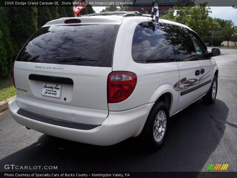 Stone White / Dark Khaki/Light Graystone 2006 Dodge Grand Caravan SE