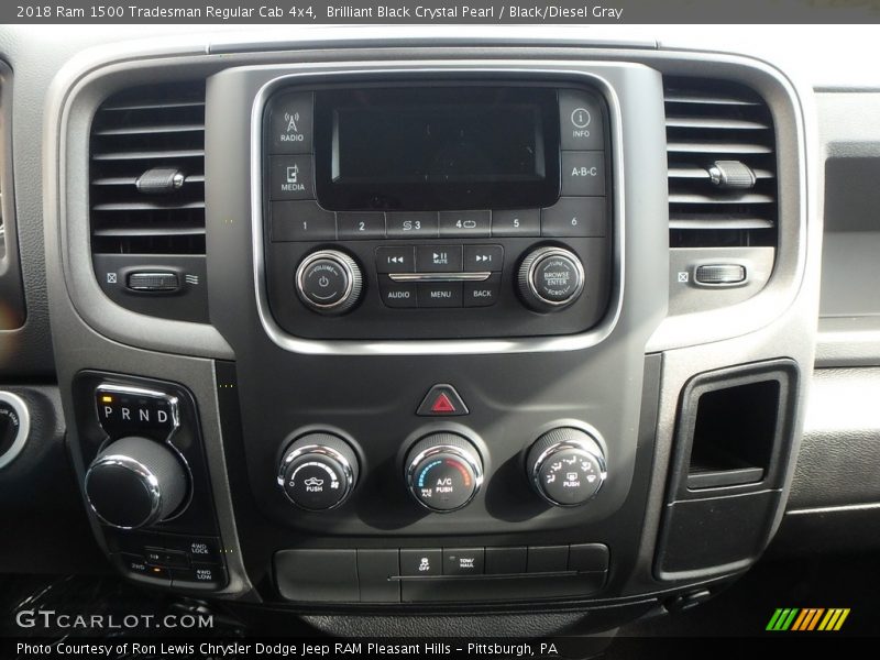Brilliant Black Crystal Pearl / Black/Diesel Gray 2018 Ram 1500 Tradesman Regular Cab 4x4
