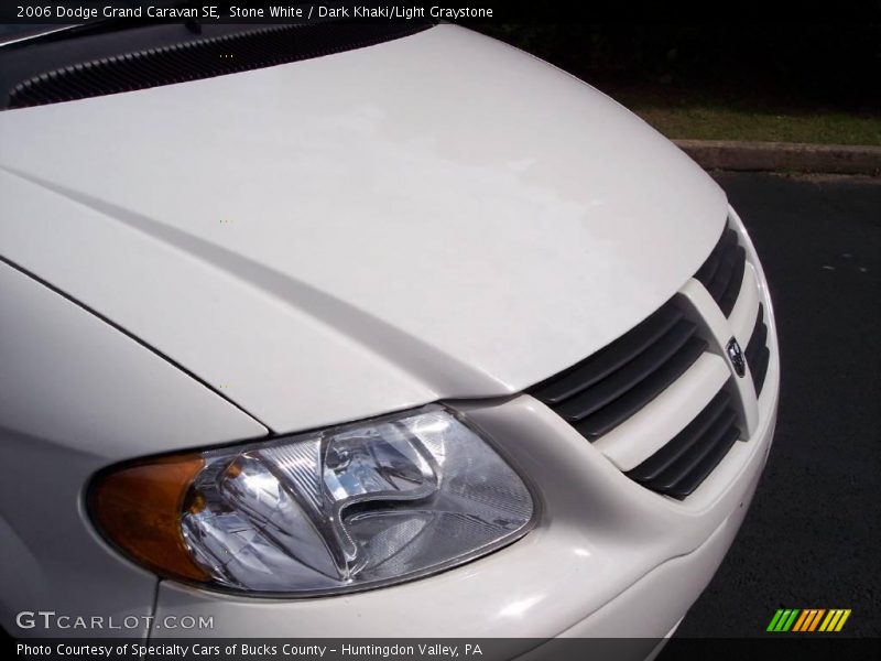 Stone White / Dark Khaki/Light Graystone 2006 Dodge Grand Caravan SE