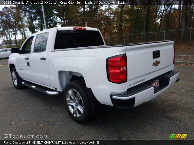 Summit White / Dark Ash/Jet Black 2018 Chevrolet Silverado 1500 Custom Crew Cab