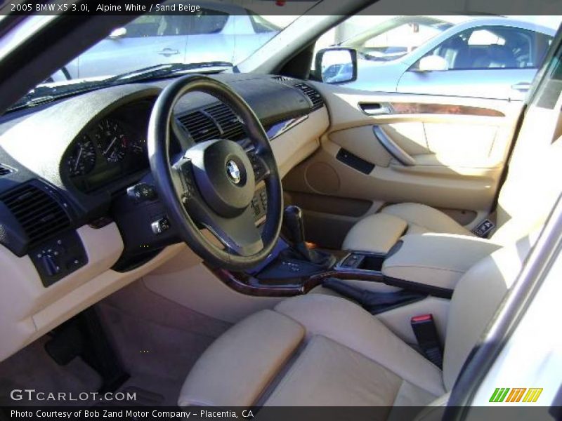 Alpine White / Sand Beige 2005 BMW X5 3.0i