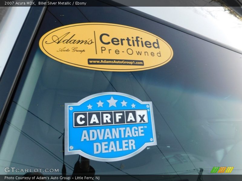Billet Silver Metallic / Ebony 2007 Acura MDX