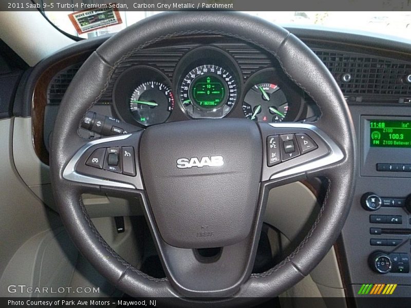 Carbon Grey Metallic / Parchment 2011 Saab 9-5 Turbo4 Premium Sedan