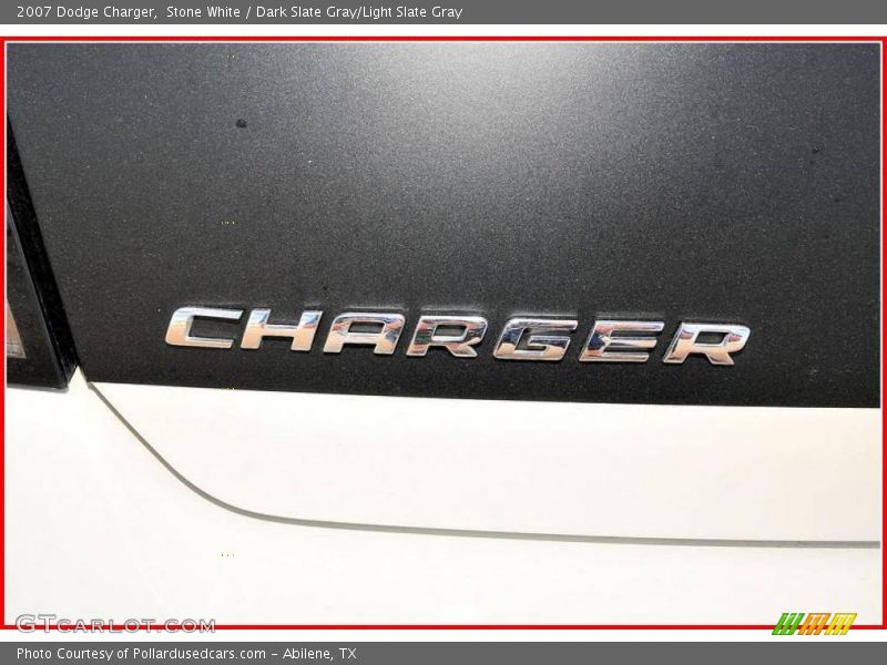Stone White / Dark Slate Gray/Light Slate Gray 2007 Dodge Charger
