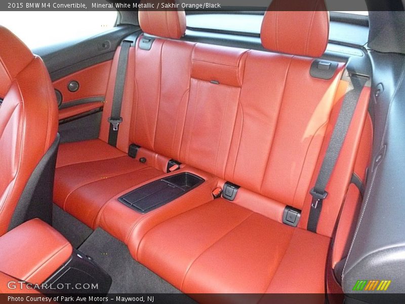 Mineral White Metallic / Sakhir Orange/Black 2015 BMW M4 Convertible