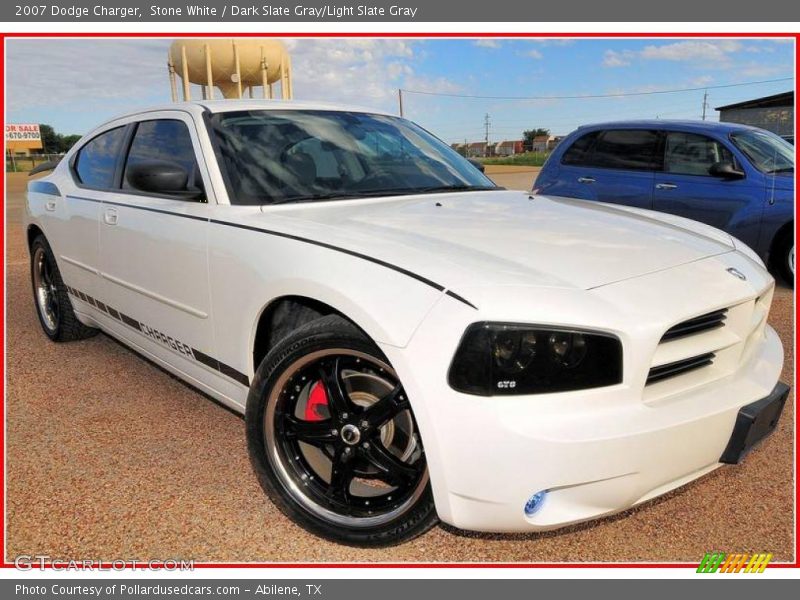 Stone White / Dark Slate Gray/Light Slate Gray 2007 Dodge Charger