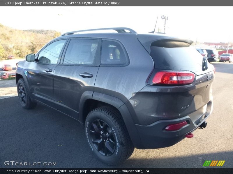 Granite Crystal Metallic / Black 2018 Jeep Cherokee Trailhawk 4x4