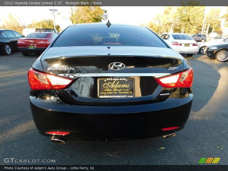 Midnight Black / Black 2012 Hyundai Sonata Limited 2.0T