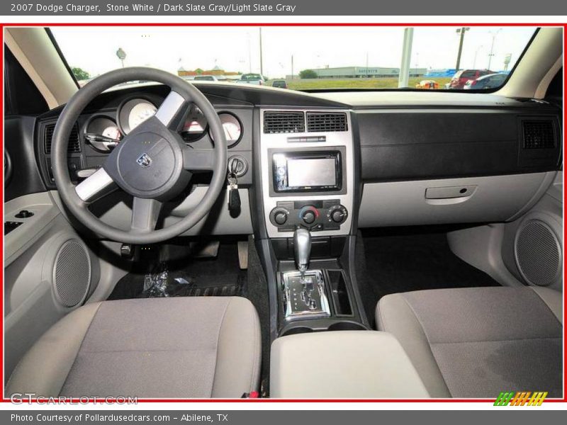 Stone White / Dark Slate Gray/Light Slate Gray 2007 Dodge Charger