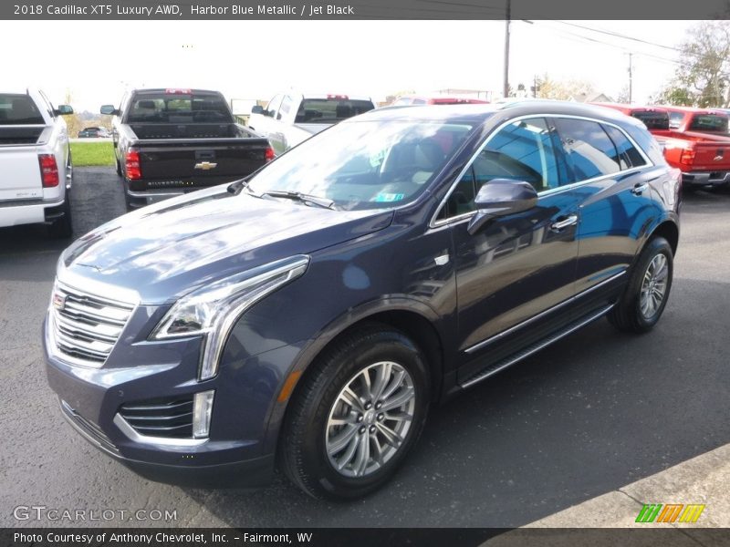 Harbor Blue Metallic / Jet Black 2018 Cadillac XT5 Luxury AWD