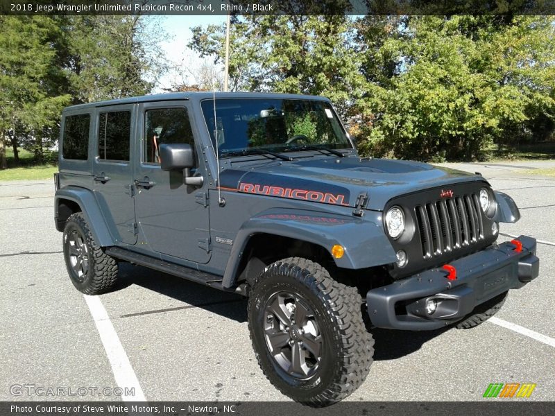 Rhino / Black 2018 Jeep Wrangler Unlimited Rubicon Recon 4x4