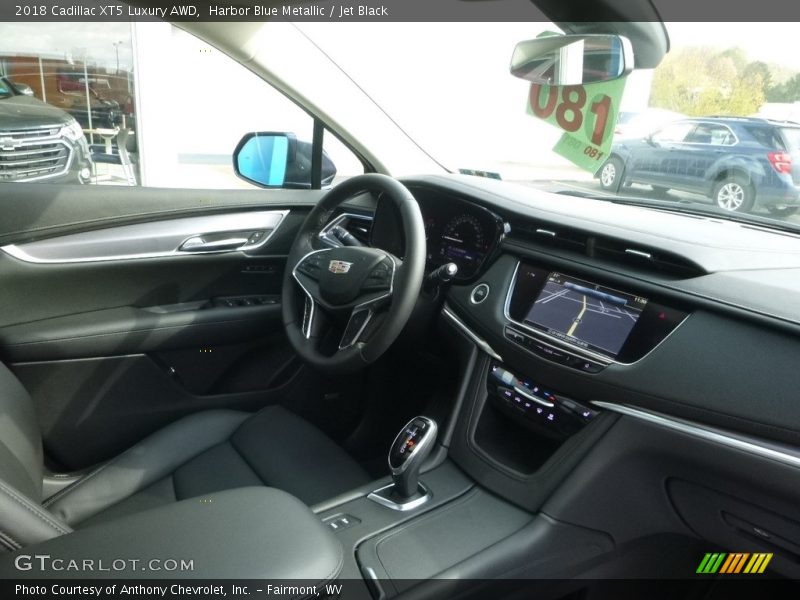 Harbor Blue Metallic / Jet Black 2018 Cadillac XT5 Luxury AWD