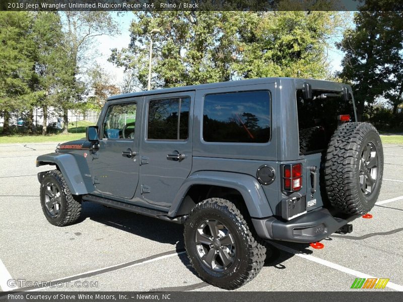 Rhino / Black 2018 Jeep Wrangler Unlimited Rubicon Recon 4x4