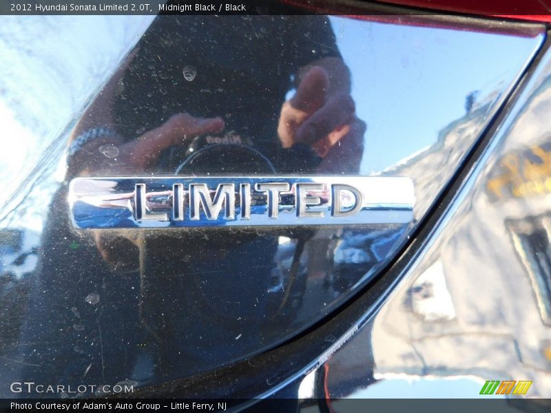 Midnight Black / Black 2012 Hyundai Sonata Limited 2.0T