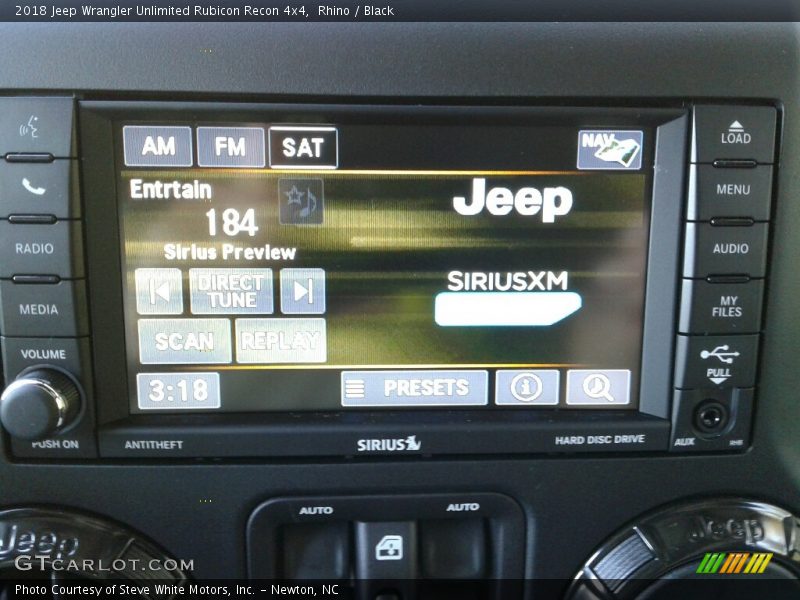 Rhino / Black 2018 Jeep Wrangler Unlimited Rubicon Recon 4x4
