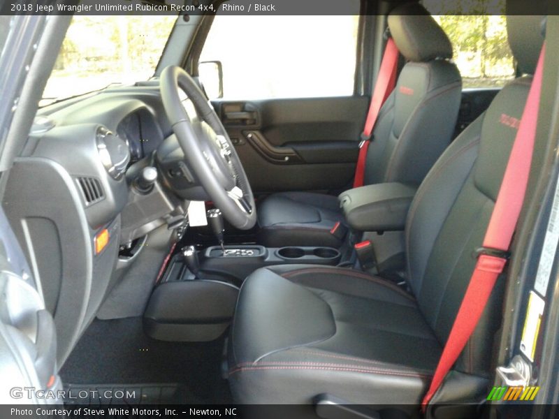 Front Seat of 2018 Wrangler Unlimited Rubicon Recon 4x4