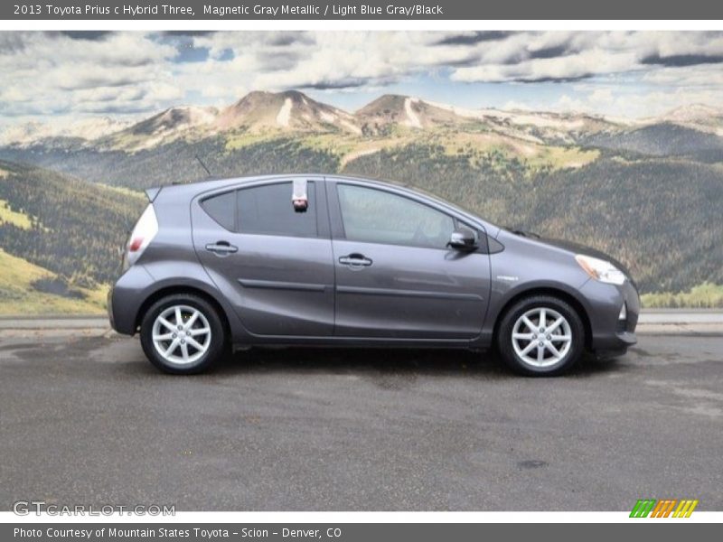 Magnetic Gray Metallic / Light Blue Gray/Black 2013 Toyota Prius c Hybrid Three