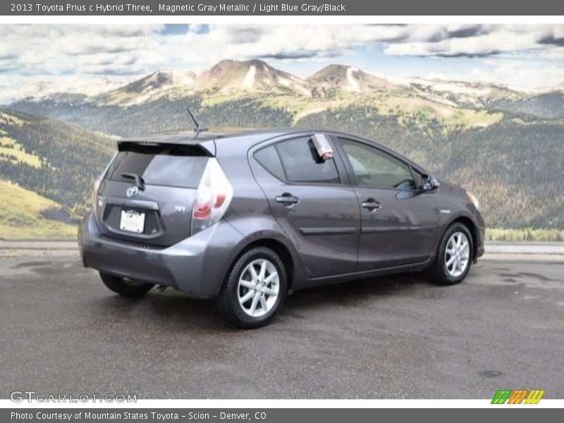 Magnetic Gray Metallic / Light Blue Gray/Black 2013 Toyota Prius c Hybrid Three