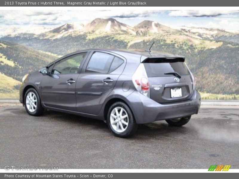 Magnetic Gray Metallic / Light Blue Gray/Black 2013 Toyota Prius c Hybrid Three