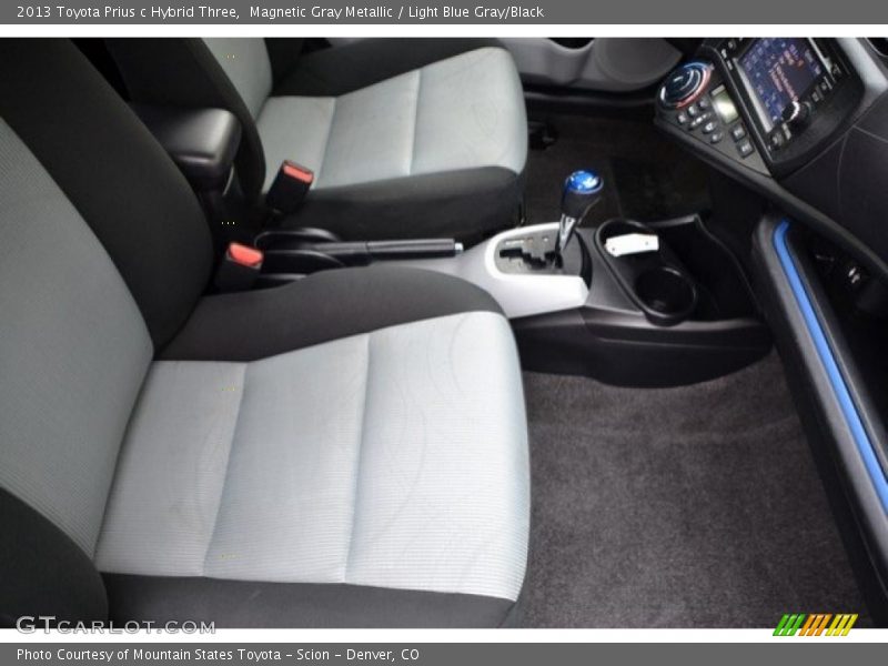 Magnetic Gray Metallic / Light Blue Gray/Black 2013 Toyota Prius c Hybrid Three