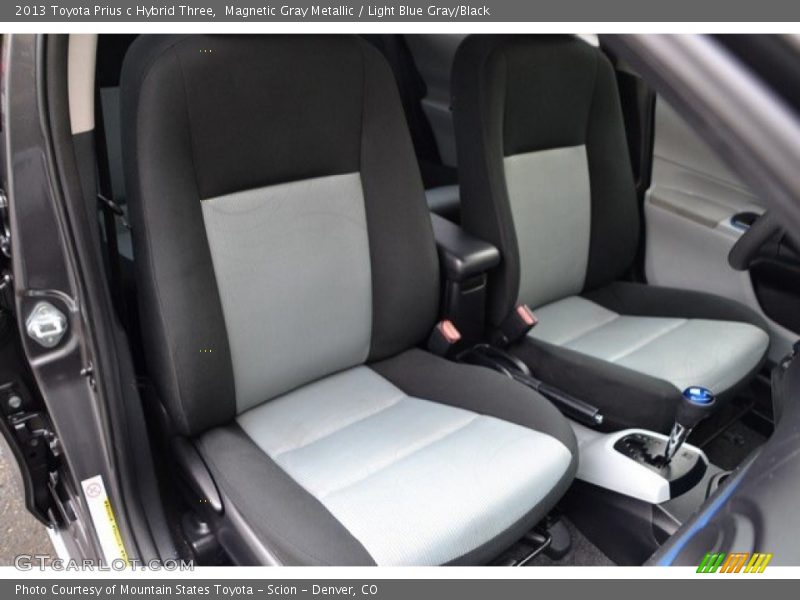 Magnetic Gray Metallic / Light Blue Gray/Black 2013 Toyota Prius c Hybrid Three
