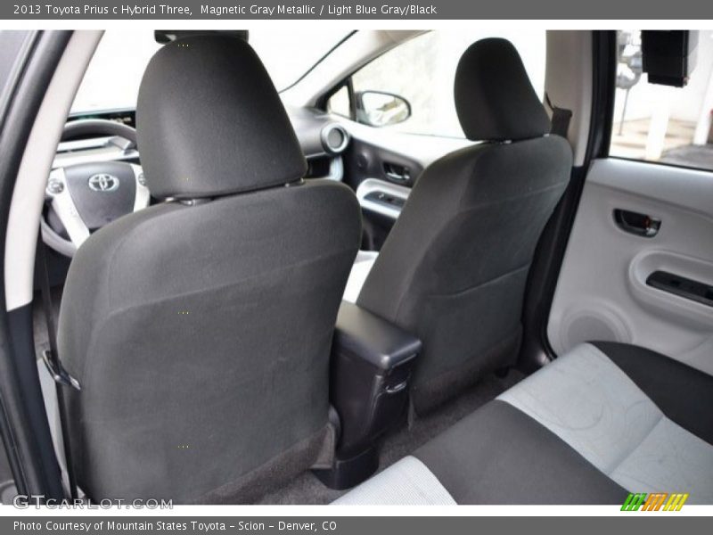 Magnetic Gray Metallic / Light Blue Gray/Black 2013 Toyota Prius c Hybrid Three