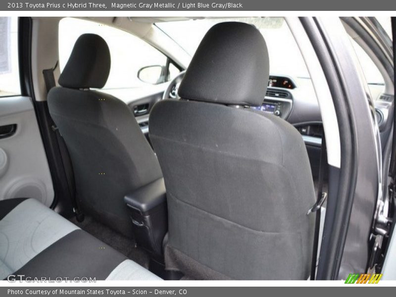 Magnetic Gray Metallic / Light Blue Gray/Black 2013 Toyota Prius c Hybrid Three