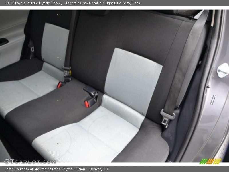 Magnetic Gray Metallic / Light Blue Gray/Black 2013 Toyota Prius c Hybrid Three