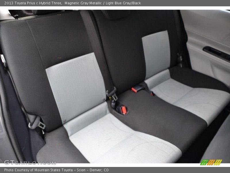Magnetic Gray Metallic / Light Blue Gray/Black 2013 Toyota Prius c Hybrid Three