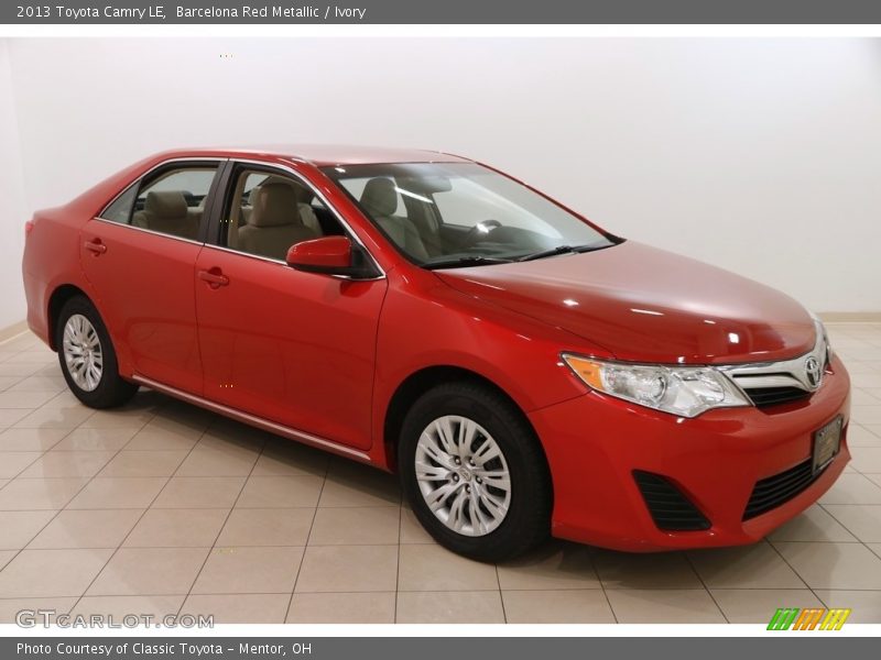 Barcelona Red Metallic / Ivory 2013 Toyota Camry LE