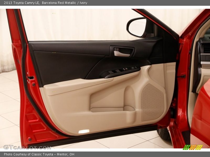 Barcelona Red Metallic / Ivory 2013 Toyota Camry LE