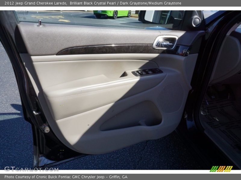 Brilliant Black Crystal Pearl / Dark Graystone/Medium Graystone 2012 Jeep Grand Cherokee Laredo