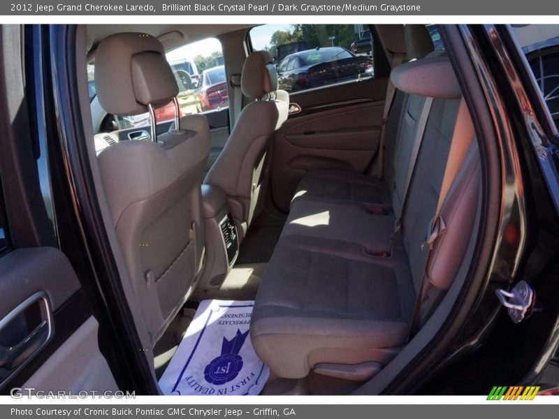 Brilliant Black Crystal Pearl / Dark Graystone/Medium Graystone 2012 Jeep Grand Cherokee Laredo