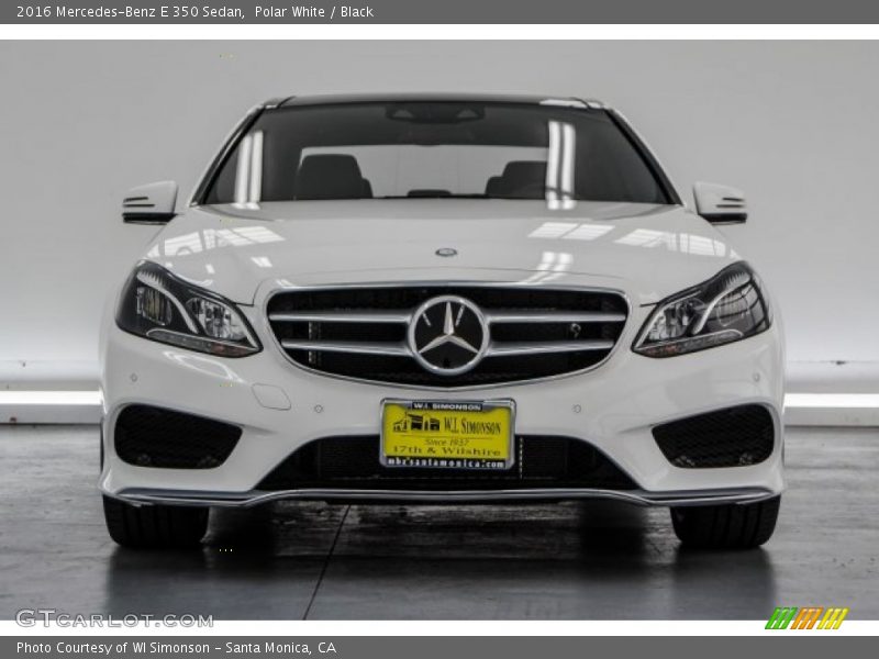 Polar White / Black 2016 Mercedes-Benz E 350 Sedan