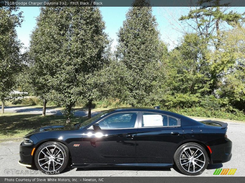 Pitch Black / Black 2018 Dodge Charger Daytona 392