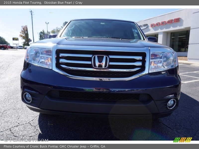 Obsidian Blue Pearl / Gray 2015 Honda Pilot Touring