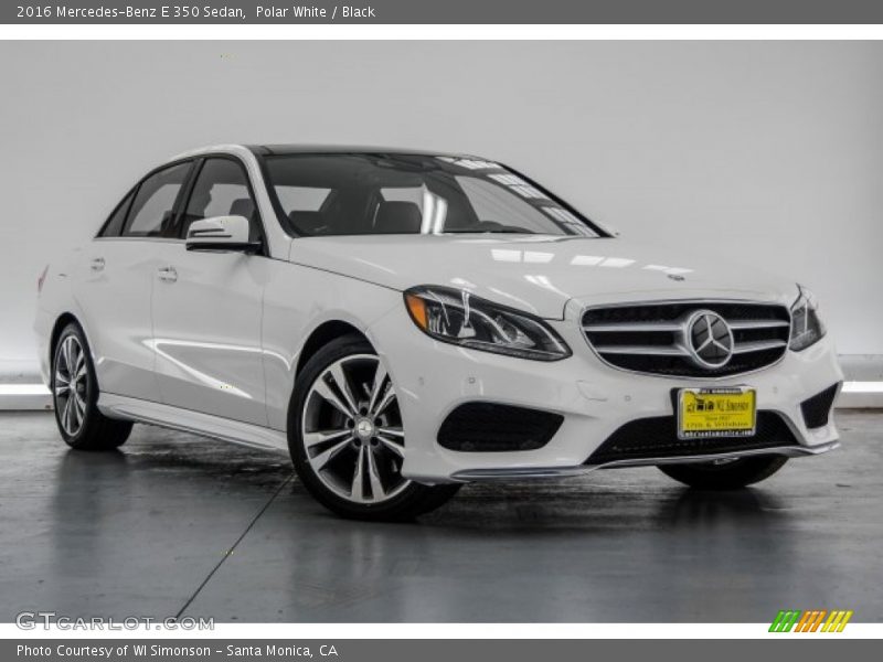 Polar White / Black 2016 Mercedes-Benz E 350 Sedan
