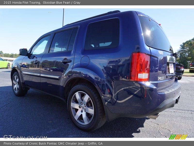 Obsidian Blue Pearl / Gray 2015 Honda Pilot Touring