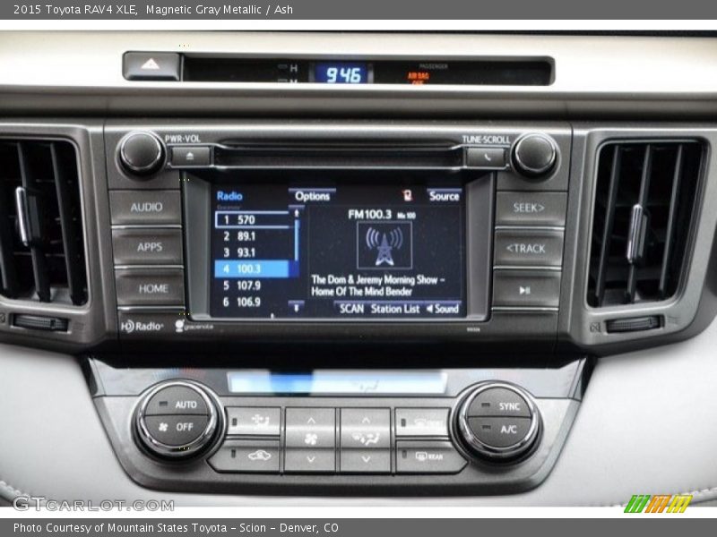 Magnetic Gray Metallic / Ash 2015 Toyota RAV4 XLE