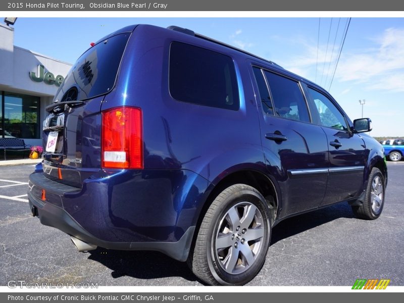 Obsidian Blue Pearl / Gray 2015 Honda Pilot Touring