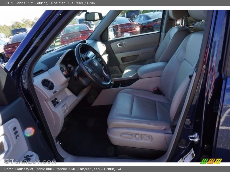 Obsidian Blue Pearl / Gray 2015 Honda Pilot Touring
