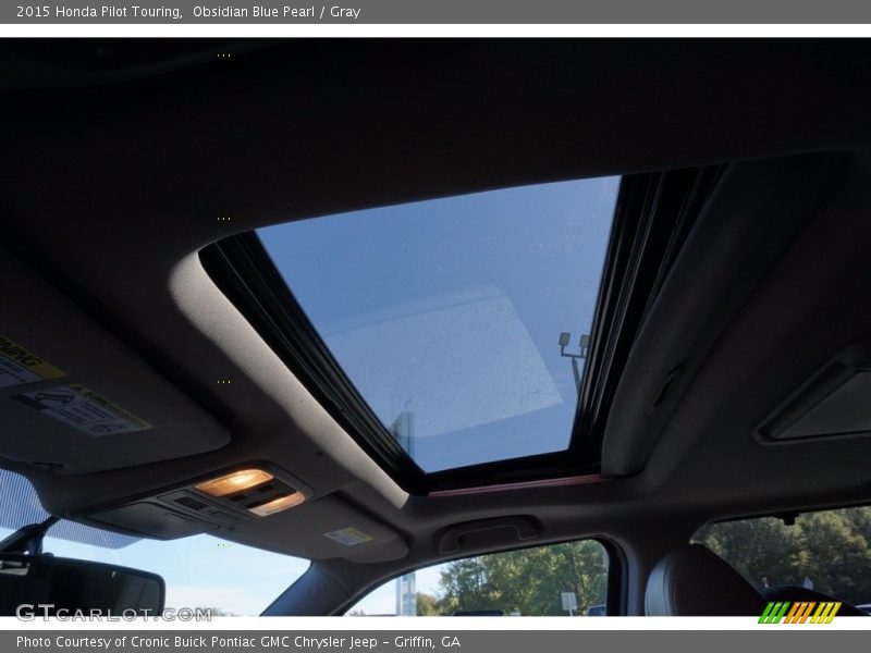 Obsidian Blue Pearl / Gray 2015 Honda Pilot Touring