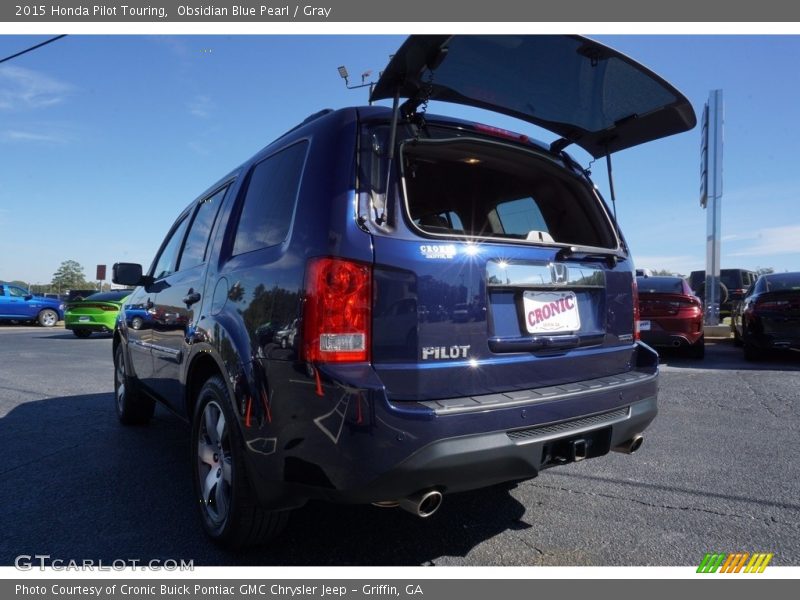 Obsidian Blue Pearl / Gray 2015 Honda Pilot Touring