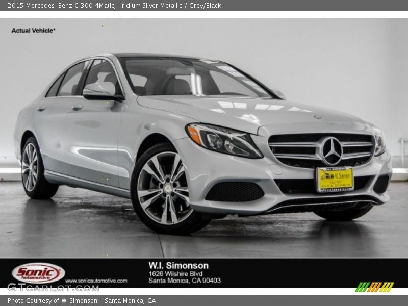 Iridium Silver Metallic / Grey/Black 2015 Mercedes-Benz C 300 4Matic