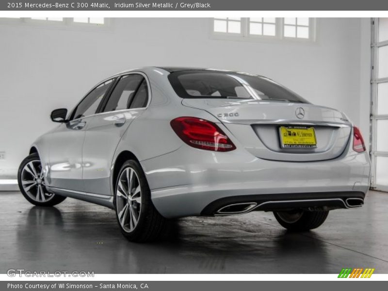 Iridium Silver Metallic / Grey/Black 2015 Mercedes-Benz C 300 4Matic